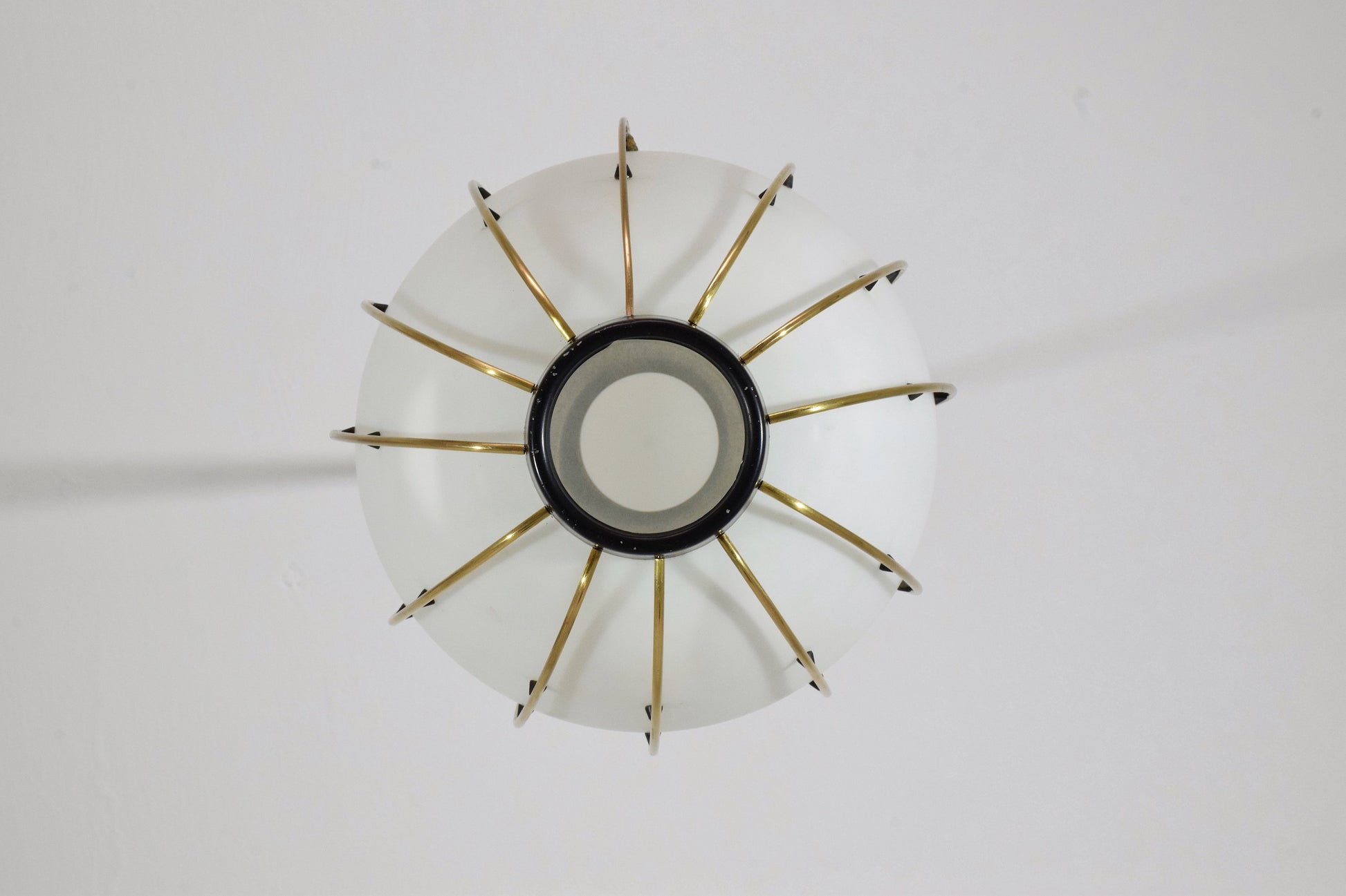 Italian Mid-Century Brass Pendant by Angelo Lelli for Arredoluce, 1960's - Spirit Gallery 