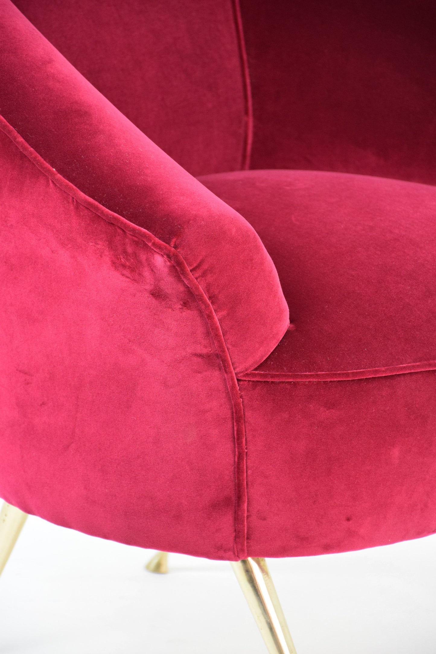 Italian Mid-Century Two-Seater Red Sofa, 1950s - Spirit Gallery 