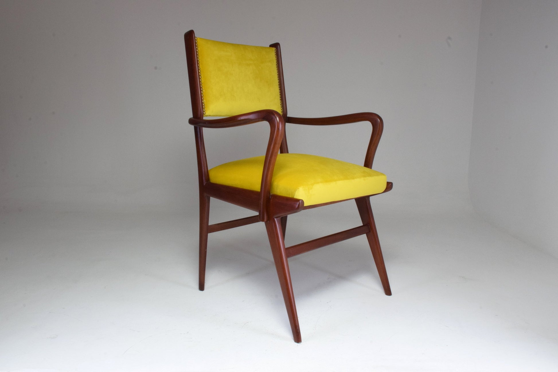 Italian Midcentury Beechwood Armchair, 1950s - Spirit Gallery 