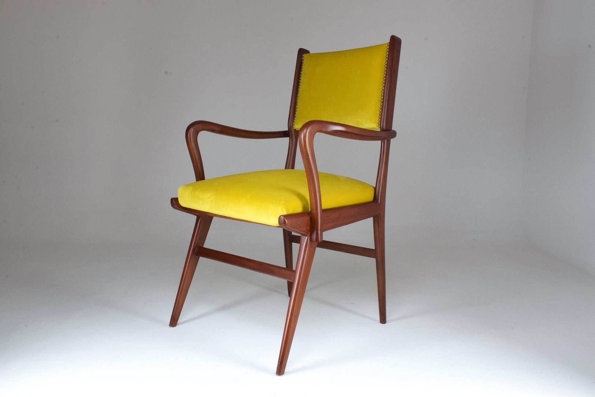 Italian Midcentury Beechwood Armchair, 1950s - Spirit Gallery 